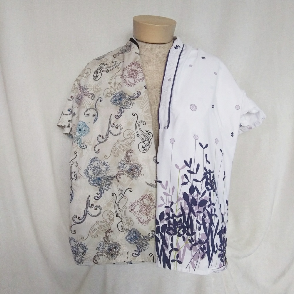 Sea Grape Scrub and SB Scrub tops. Women's L